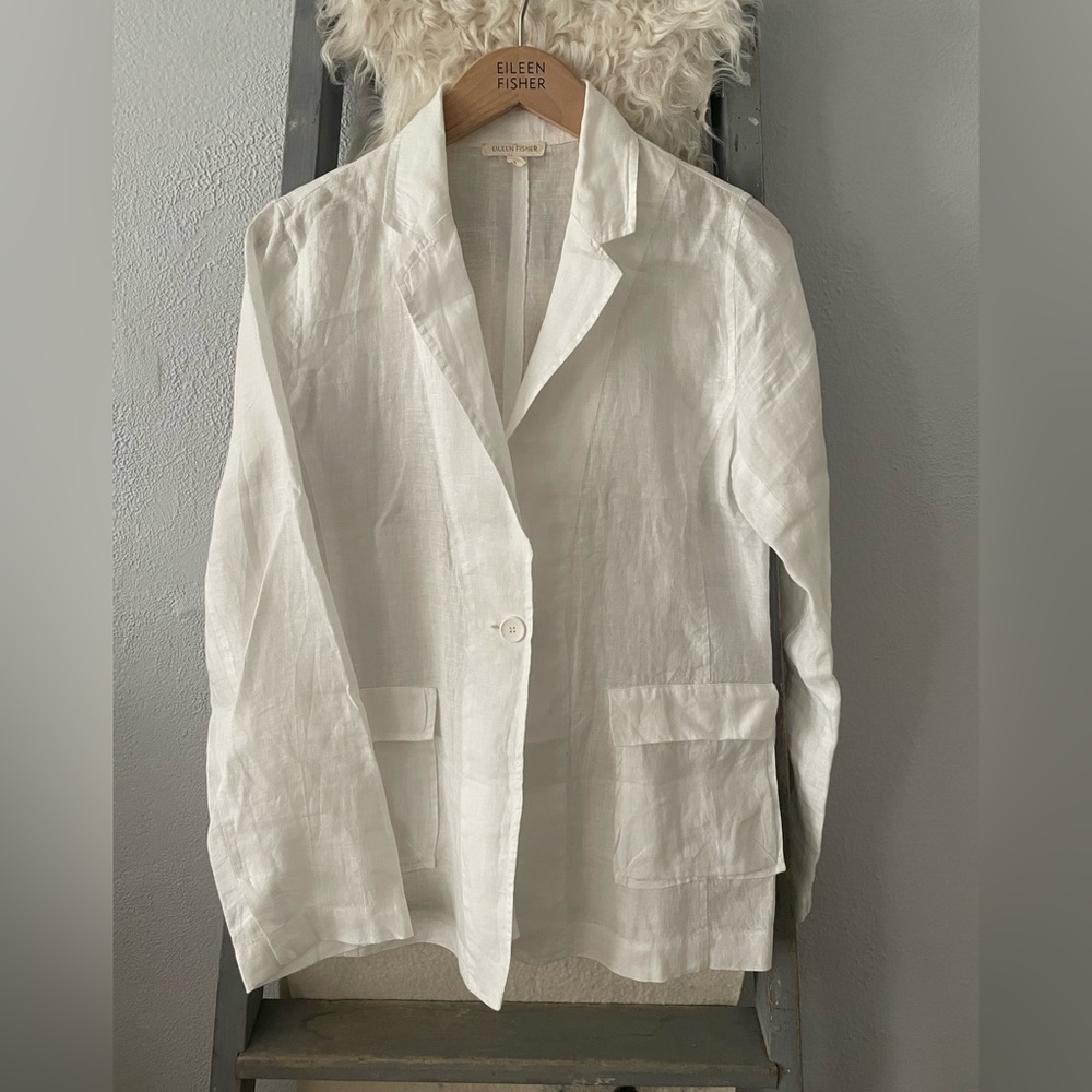Eileen Fisher Irish Linen lightweight jacket